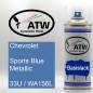 Preview: Chevrolet, Sports Blue Metallic, 33U / WA156L: 400ml Sprühdose, von ATW Autoteile West.